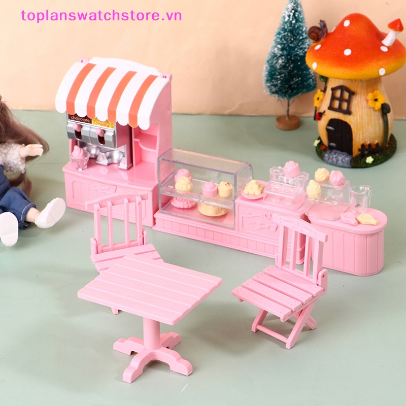 Toplanswatchstore Mô Hình Tủ Đựng Bánh Kem mini Tỉ Lệ 1: 12 Trang Trí Nhà Búp Bê vn
