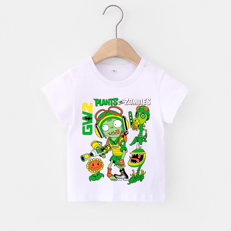 Áo thun trẻ em PLANT OF ZOMBIE ART 2, 8 màu áo, đầy đủ size có big size, áo thun cho bé Cotton, Màu khác nhắn shop