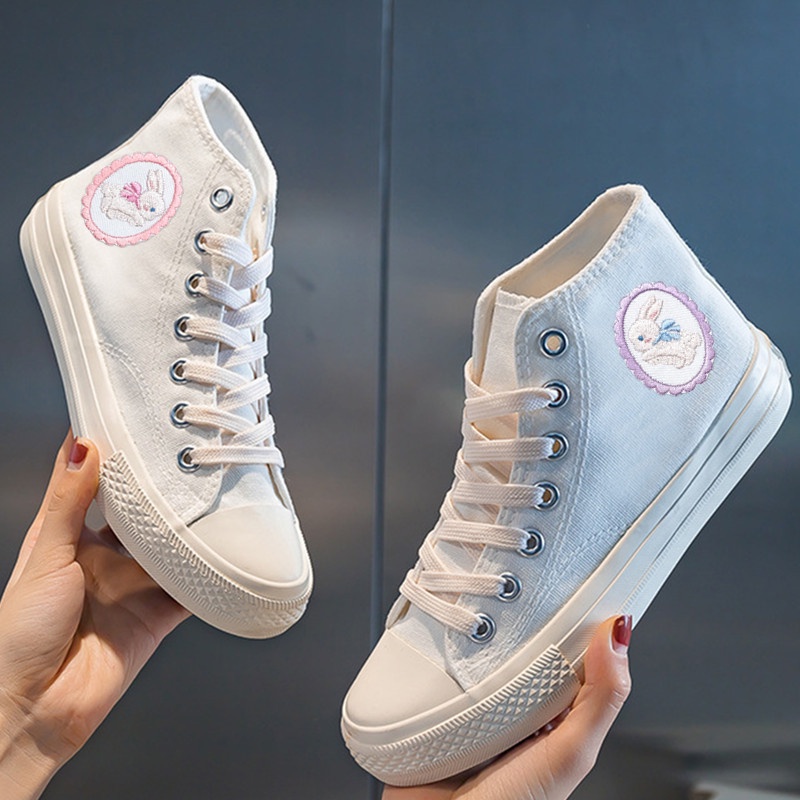 Miếng Dán Ủi Vá Quần Áo Trang Trí Thêu Hình Thỏ Xinh