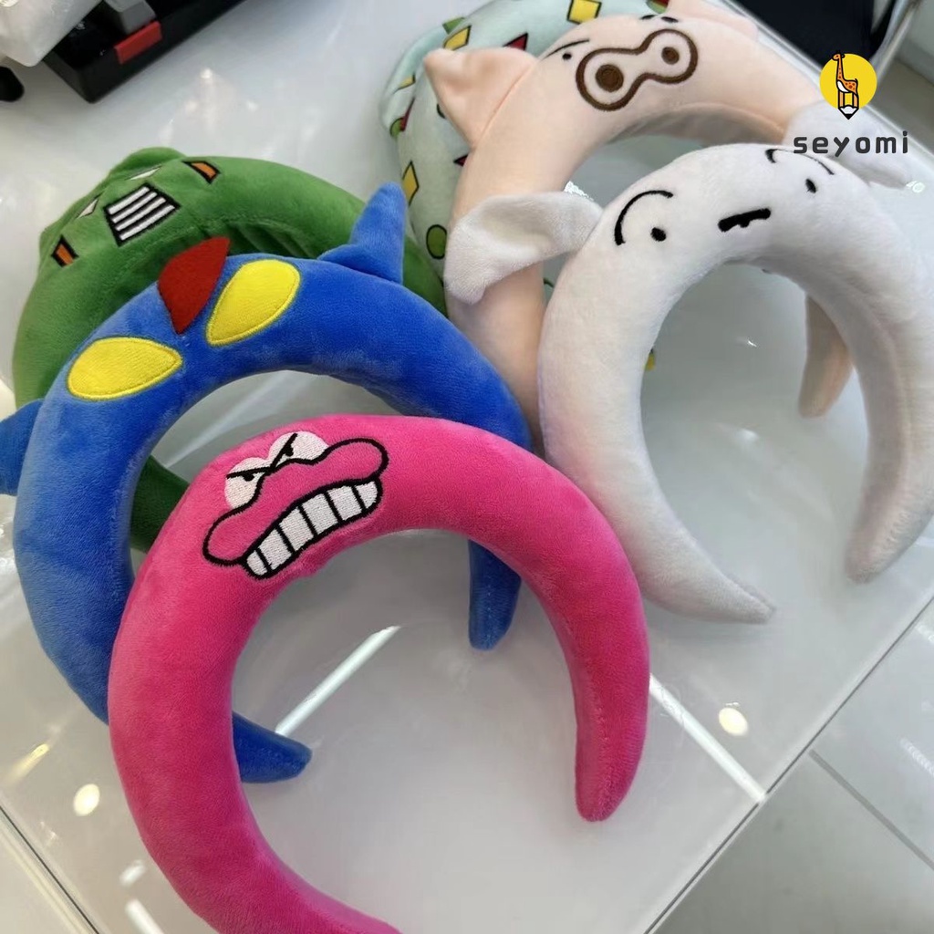 Kawaii Băng Đô Cài Tóc Bông Hình Cậu Bé Bút Chì shin-chan Rửa Mặt Trang Điểm Rửa Mặt