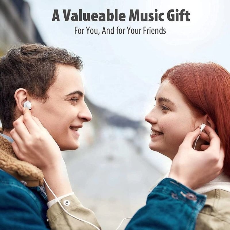 Tai Nghe Nhét Tai u19 Màu macaron Nâng Cấp Có Dây Kèm Micro