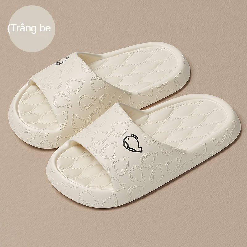Dép Đi Trong Nhà / Ngoài Trời Bằng eva Chống Trượt Hoạ Tiết Cá Heo