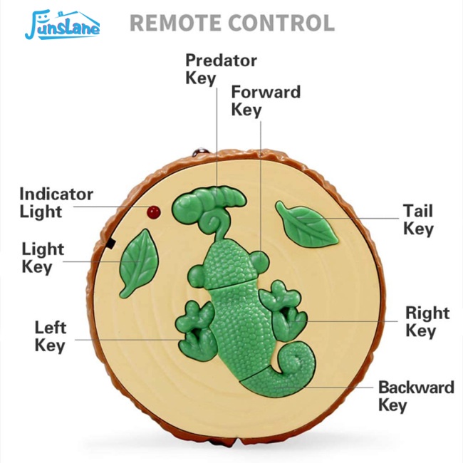 Funslane Tắc Kè Hoa Điều Khiển Từ Xa Hình Động Vật Đáng Yêu