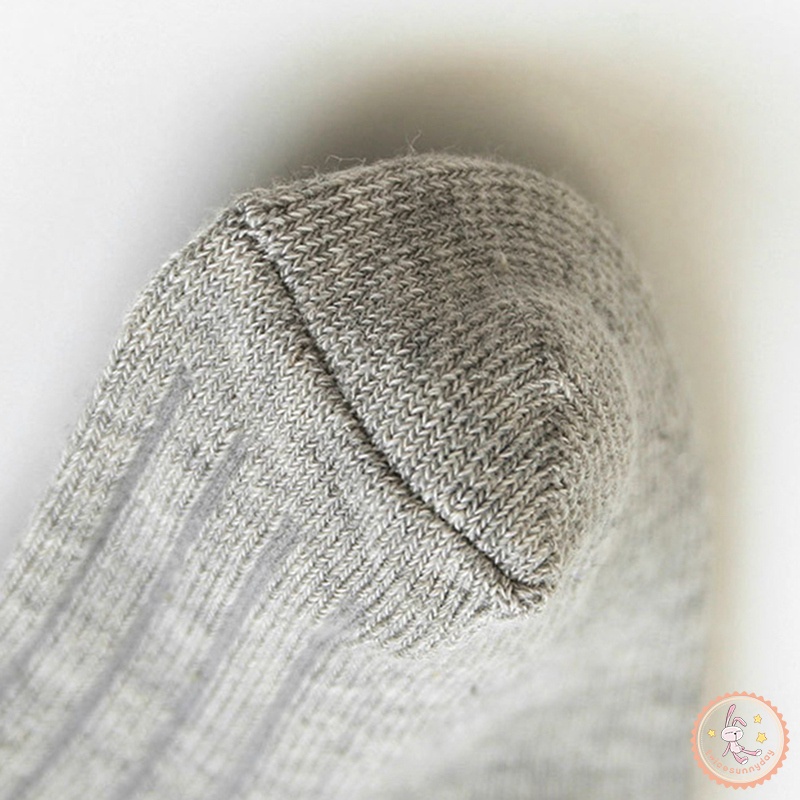 Vớ Cotton Cổ Cao Màu Trơn Dễ Thương Cho Bé