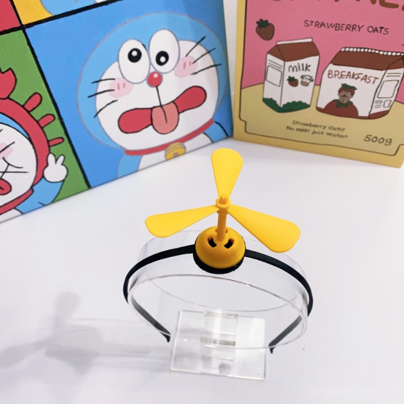 Doraemon Băng Đô Cài Tóc Hình Chuồn Chuồn Bằng Tre Cho Bé