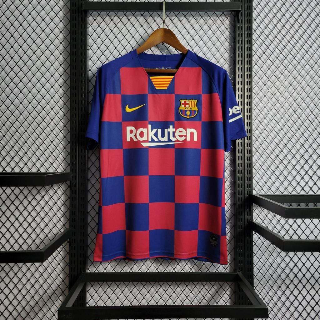 Áo Thun Họa Tiết Đội Bóng barcelona Phong Cách retro Cho Nam Size 05-06 08-09