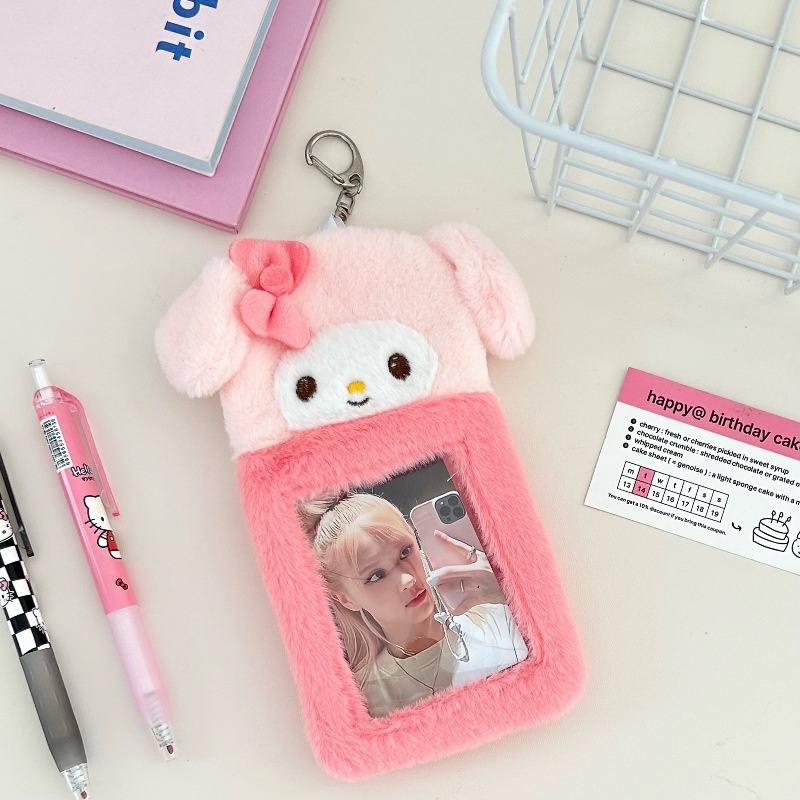 Túi Đựng Thẻ id Bằng Vải Bông Họa Tiết sanrio kuromi Hoạt Hình Dễ Thương