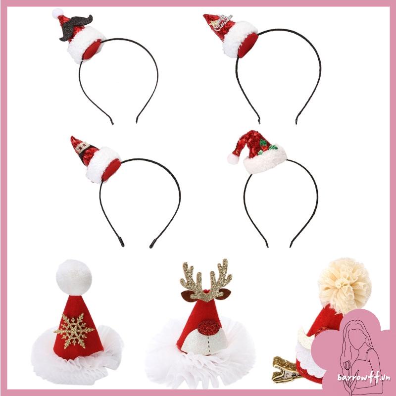Bờm Cài Tóc Hình Nón Ông Già Noel