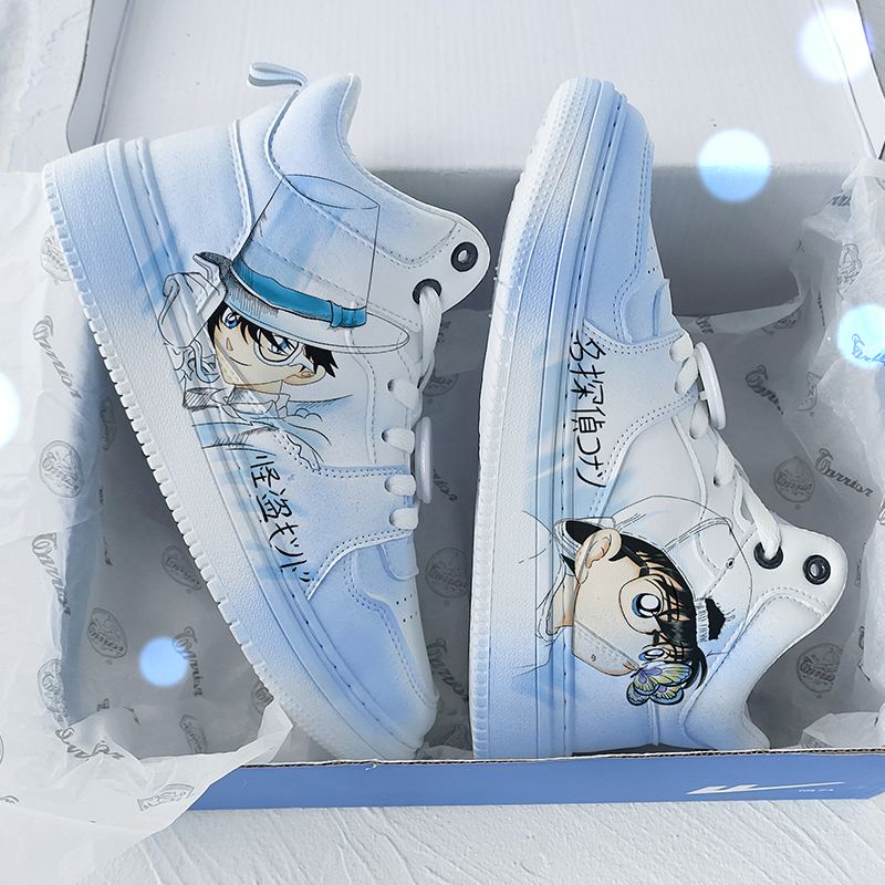 Giày Thể Thao Thoáng Khí In Hình Thám Tử conan Thời Trang Mùa Hè Cho Nam 1 Đôi Giày Thể Thao Thời Trang Cho Cặp Đôi