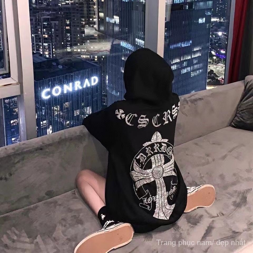 Áo Hoodie Dài Tay Phong Cách Âu Mỹ Mới Cho Cặp Đôi