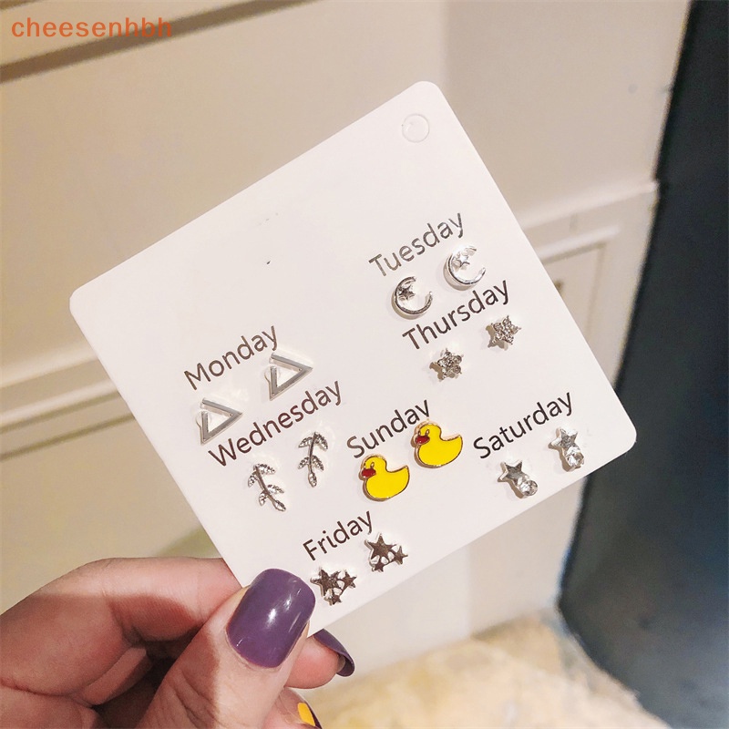 1 Set Bông Tai Hình Học / Trái Tim / Bướm Xinh Xắn Thời Trang Cho Nữ vn