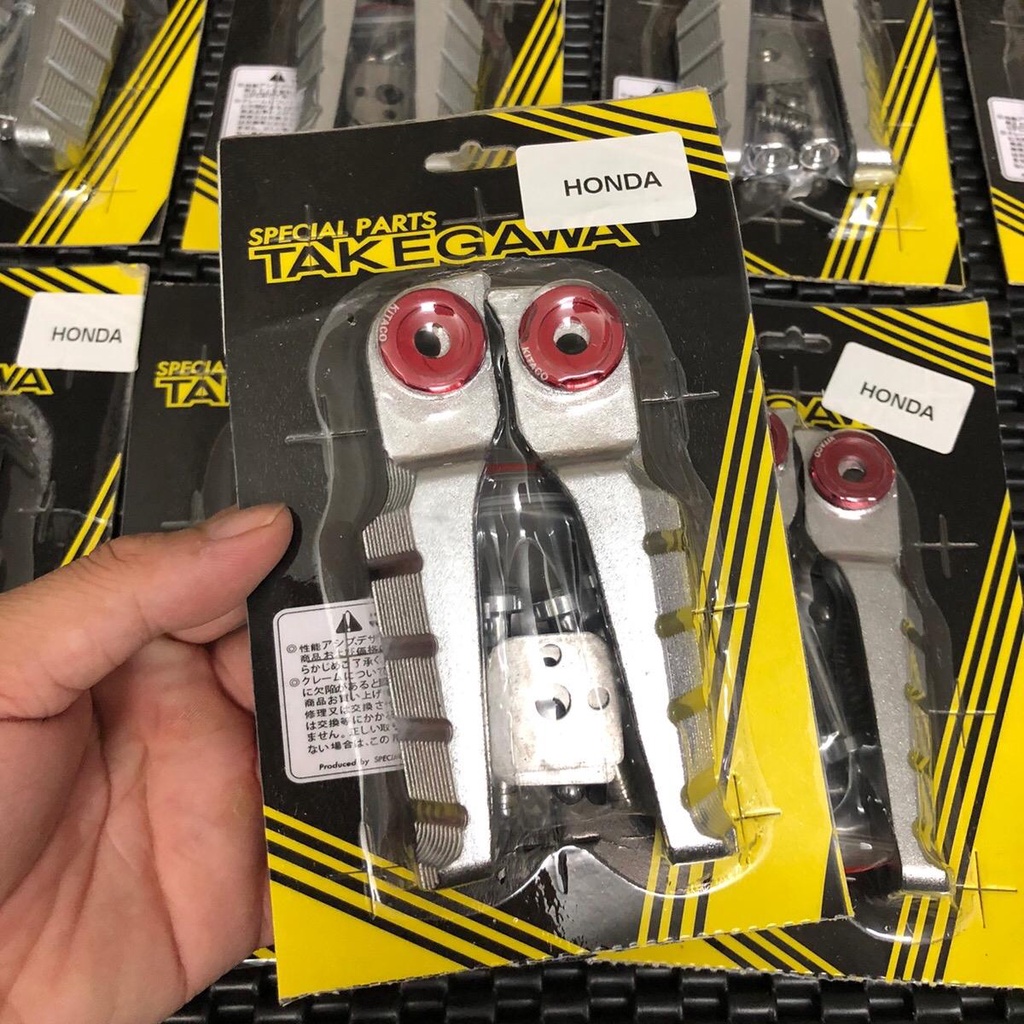 Gác Chân Nhôm Takegawa MS2 Đúc Tặng Kèm Chốt Sỏ Và Long đền Kitaco gắng các dòng xe Honda và Yamaha