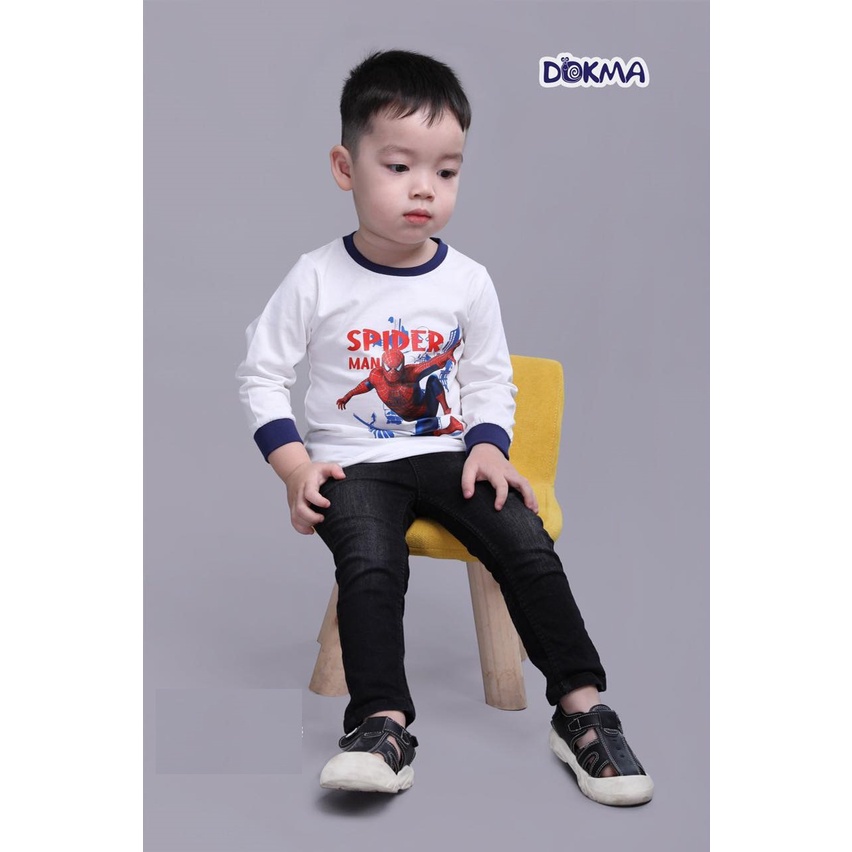 Áo cổ tròn dài tay bé trai Dokma  DA1118 - DA1815 PL