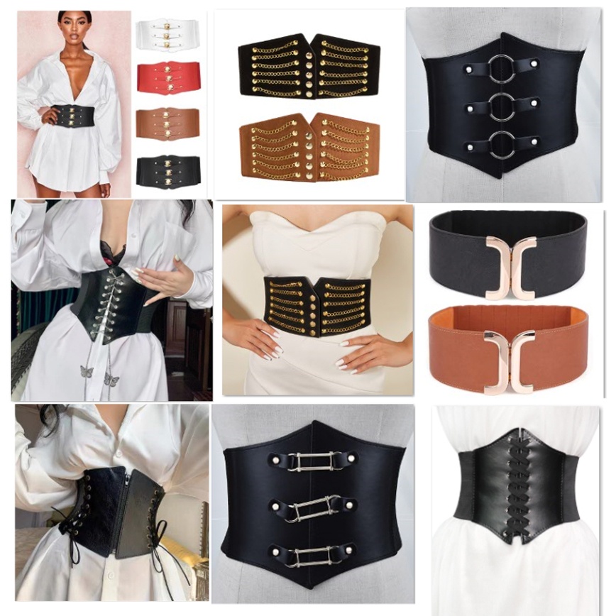 Belt Corset - Tổng hợp các mẫu thắt lưng corset bản to dành cho nữ chất liệu dày dặn