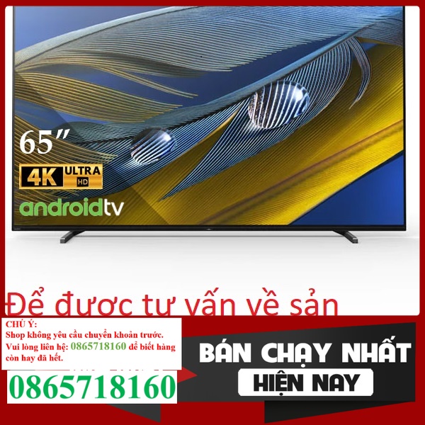 Smart Tivi OLED Sony 65 Inch 4K XR-65A80J &lt; Chính hãng BH:24 tháng tại nhà toàn quốc &gt; .