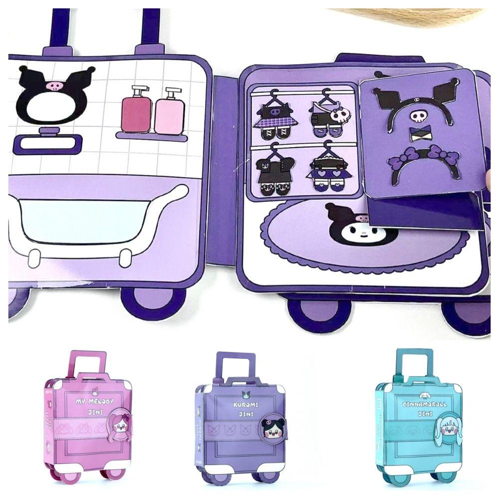 Danielo Đồ Chơi Cuốn Sách Hoạt Động anime kuromi 3d Bằng Giấy diy