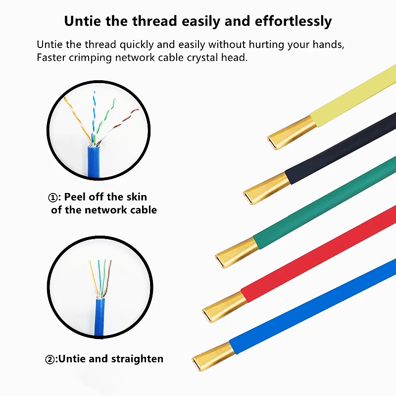 Zoerax Dụng Cụ Tách Dây Cáp Mạng Cho cat5 / cat6 / cat7 Và Dây Điện Thoại