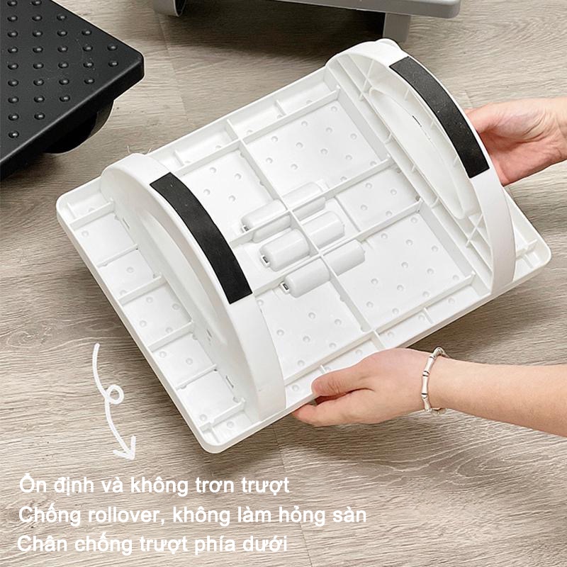 Ghế Gác Chân Massage, Ghế Kê Chân Công Thái Học Cho Dân Văn Phòng, Sinh Viên, Chơi Game Mát Xa Thư Giãn, Chắc Chắn
