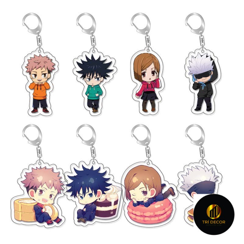 Spell Attack anime ngoại vi mặt dây chuyền acrylic móc khóa hai mặt bánh sandwich mặt dây chuyền Gojo Satoru Kuroe Mang