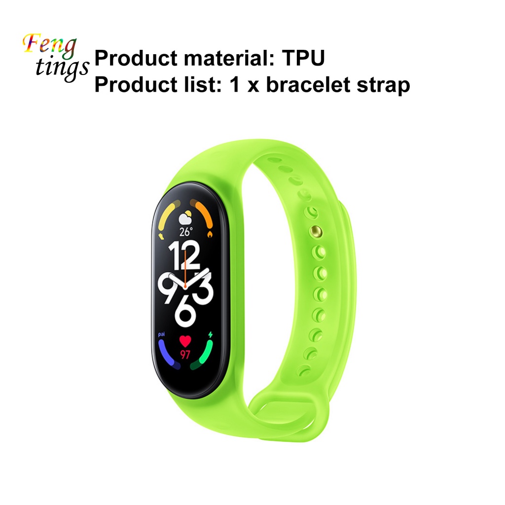 Dây Đeo Đồng Hồ Bằng Silicon Mềm Họa Tiết Rằn Ri Độ Co Giãn Cao Thoải Mái Cho xiaomi miband 5 / 6 / 7