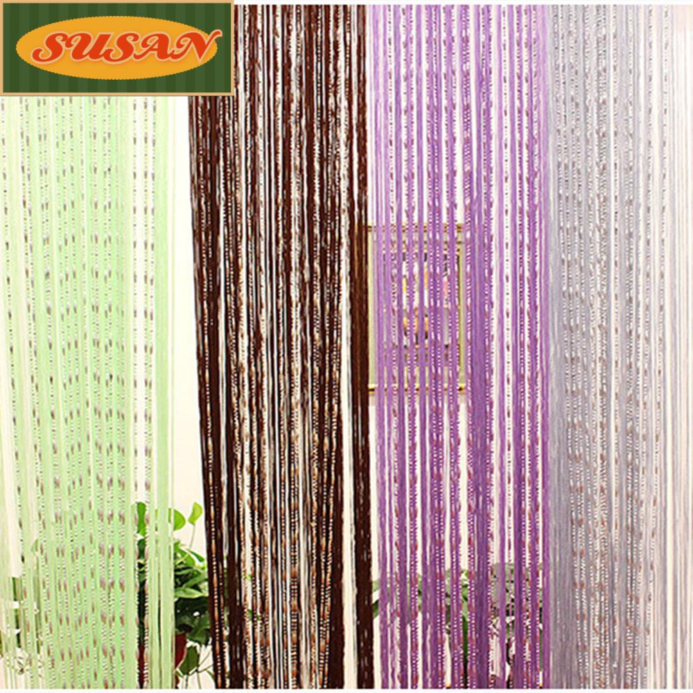 Susans Rèm Cửa Sổ Dây Chuỗi Hạt Pha Lê Tua Rua 1mx2m