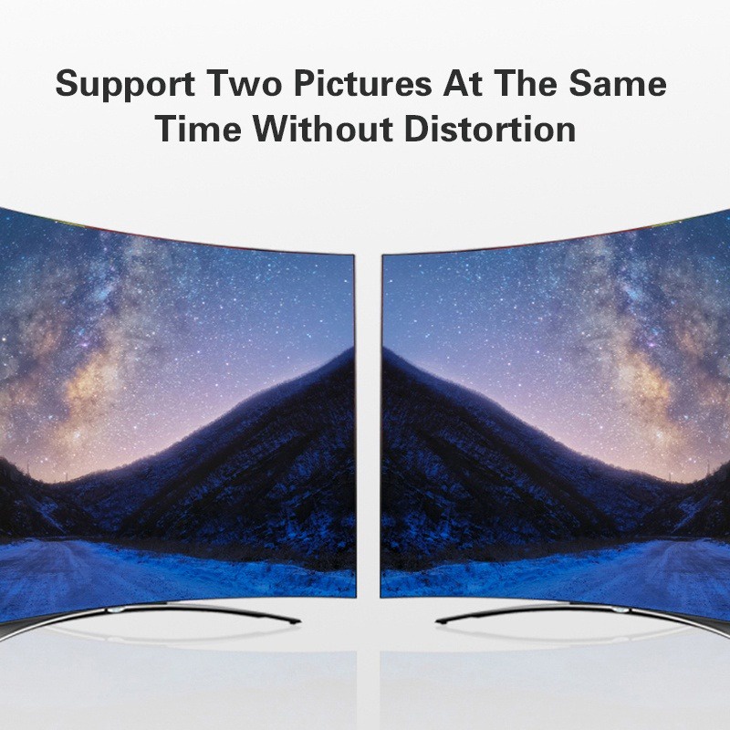 Bộ Chuyển Đổi vga Sang hdmi + vga 1 Đầu Vào 2 Đầu Ra 3.5mm Hỗ Trợ vga Sang Màn Hình Máy Chiếu hd-mi vga pc