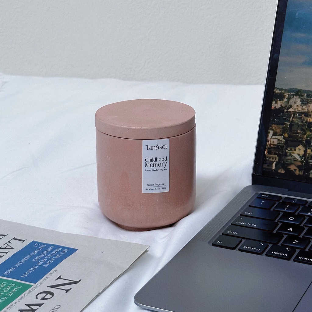 CHILDHOOD MEMORY - NẾN THƠM LUNASOL - Tặng kèm thông điệp Vũ Trụ ngẫu nhiên