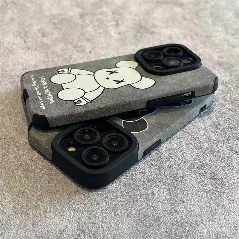 Điện Thoại Ốp Lưng Hình Con Gấu Cho iphone 15 14 13 12 11 pro max x xs max 7 / 8 plus