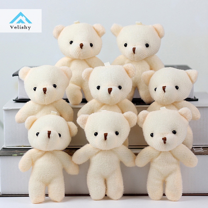 Velishy Búp Bê Nhồi Bông Hình Gấu Mềm Mại Trang Trí Phòng