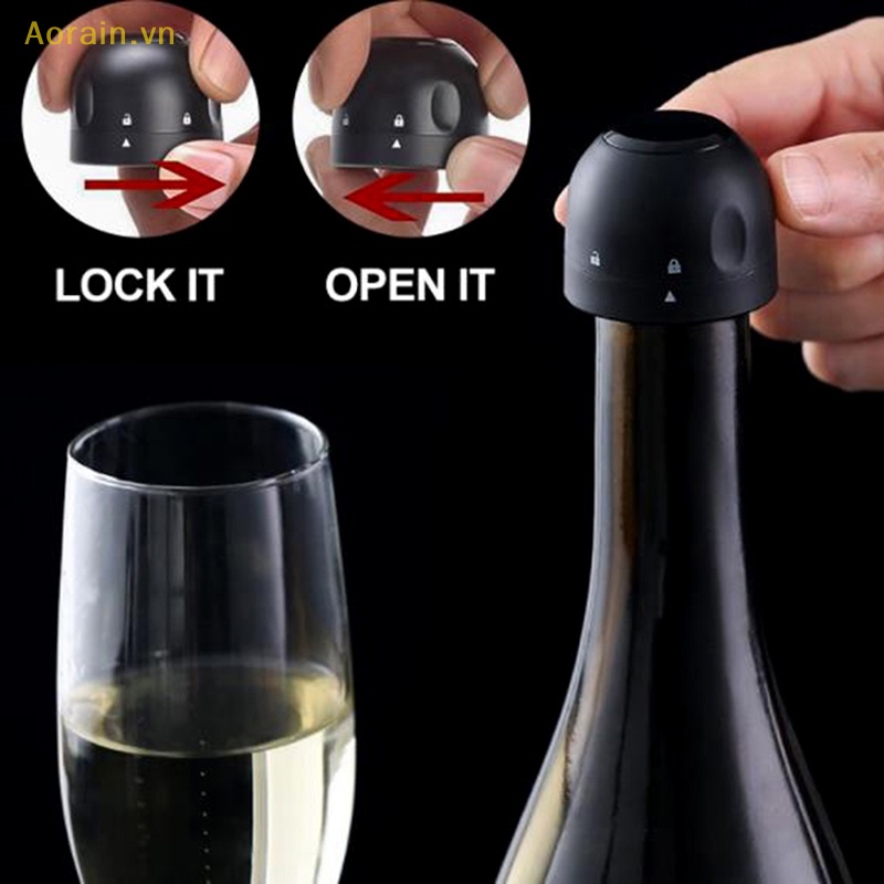Nút Chặn Chai Rượu / Bia / Sâm Panh Bằng silicone Chống Rò Rỉ Tiện Dụng