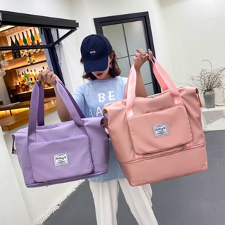 Túi xách du lịch chất liệu vải dù chống thấm nước, sức chứa lớn 2 tầng có thể gấp gọn M62