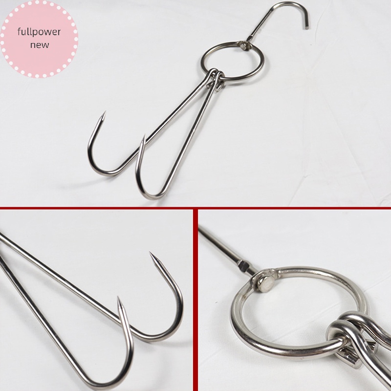 Móc Treo Đồ Hình Vịt butcher Bằng Thép Không Gỉ Giúp Khô Thịt Nhanh