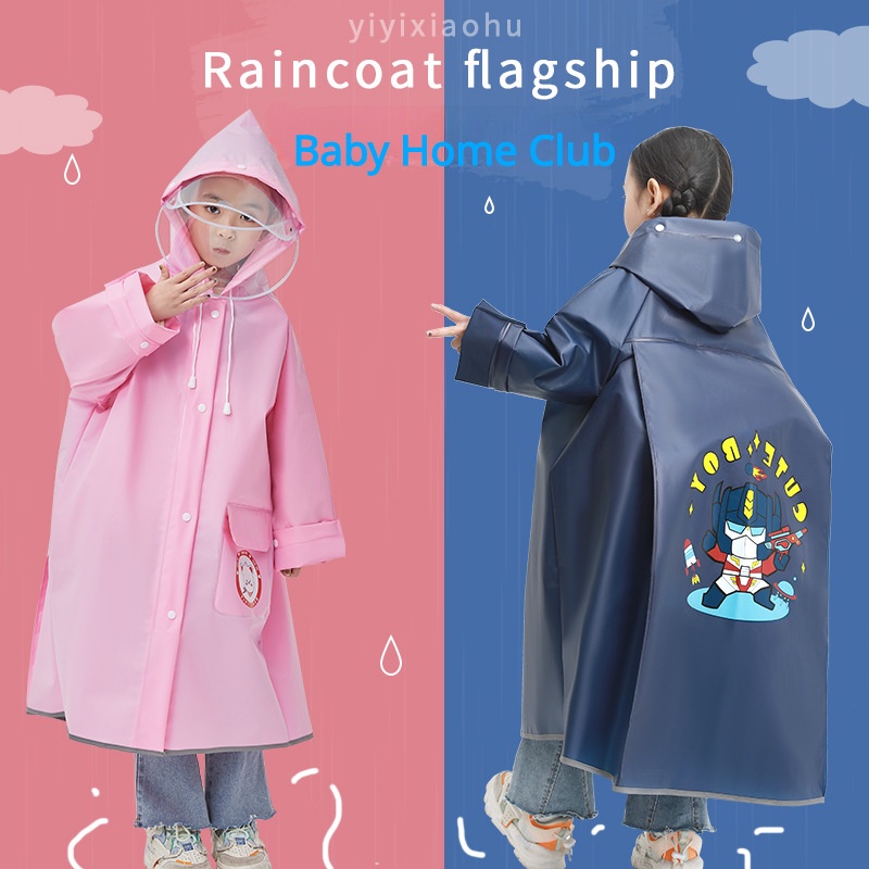 Áo Mưa Có Nút + Dây Kéo Cho Bé Đi Học