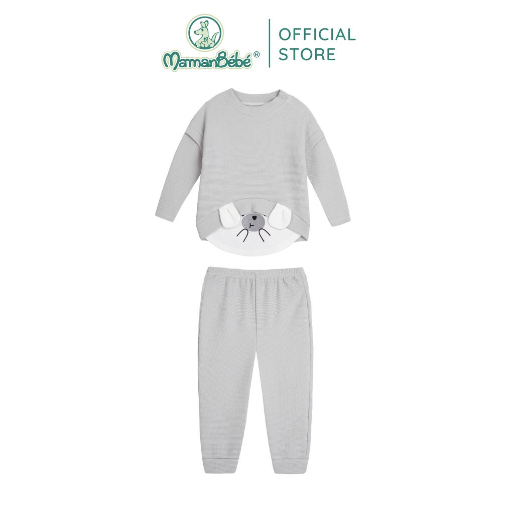 Bộ dài tay La Pomme Gấu tai vểnh