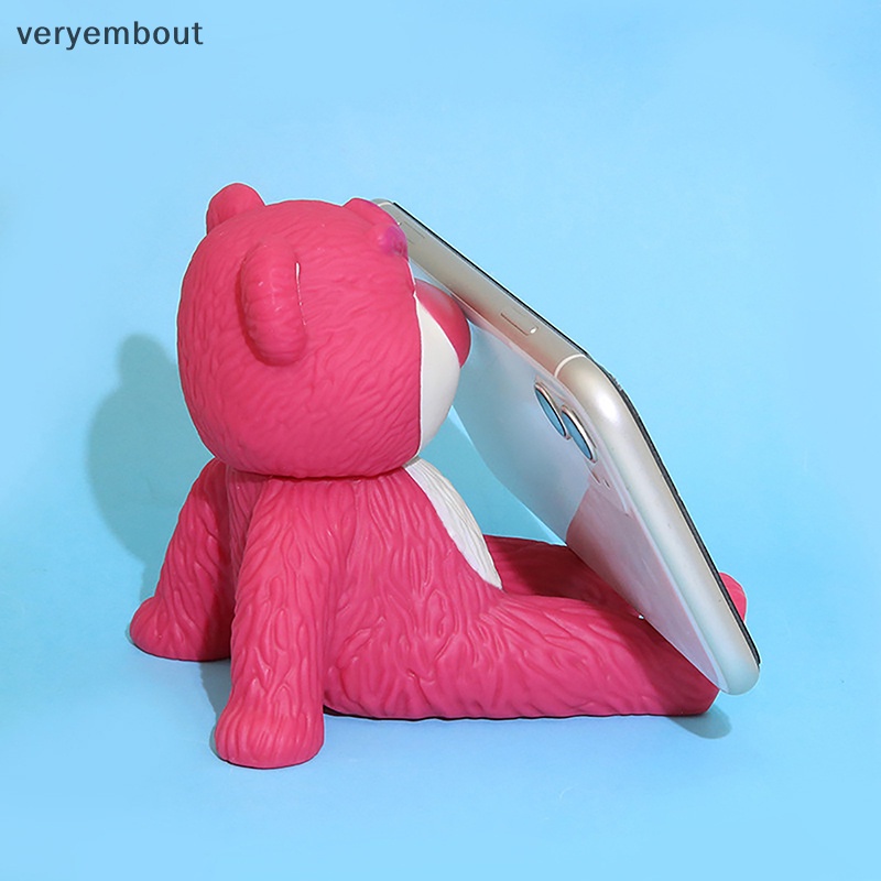 Ut Giá Đỡ Điện Thoại Thông Minh Để Bàn Hình Gấu Dâu Hoạt Hình Dễ Thương Trang Trí Nhà Cửa