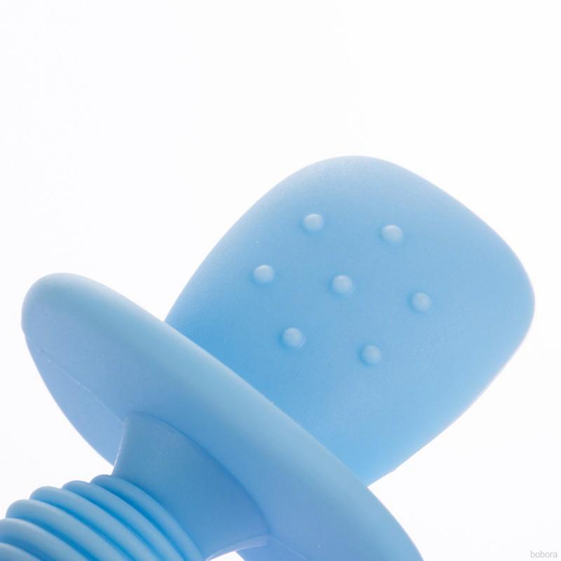 Set thìa nĩa 2 món bằng silicon cho bé 6 tháng tuổi tập ăn Mina kho sỉ mẹ và bé