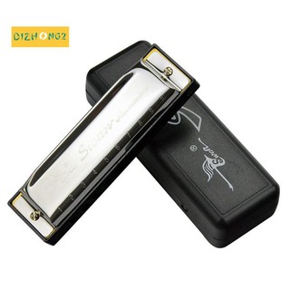 Kèn harmonica swan 10 Lỗ Bằng Thép Không Gỉ Mới