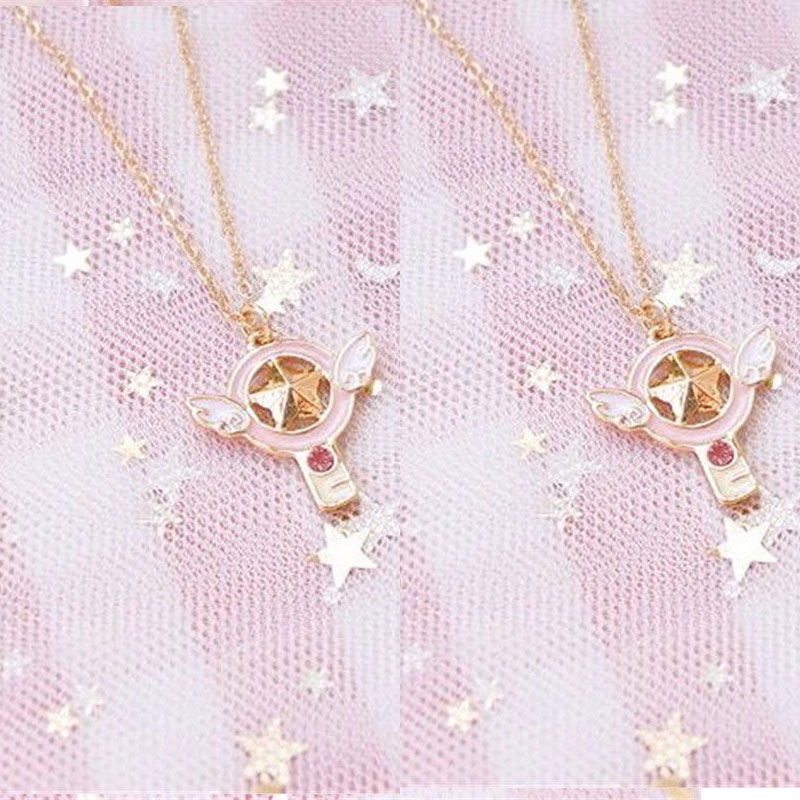 Ullo Dây Chuyền Mặt Thẻ Bài sakura Phong Cách Nhật Bản Xinh Xắn