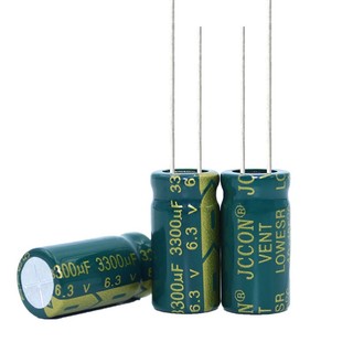 Tụ điện 6.3 v3300uf 6.3v 3300uf jccon tần số thấp 10mmx20mm chất lượng cao