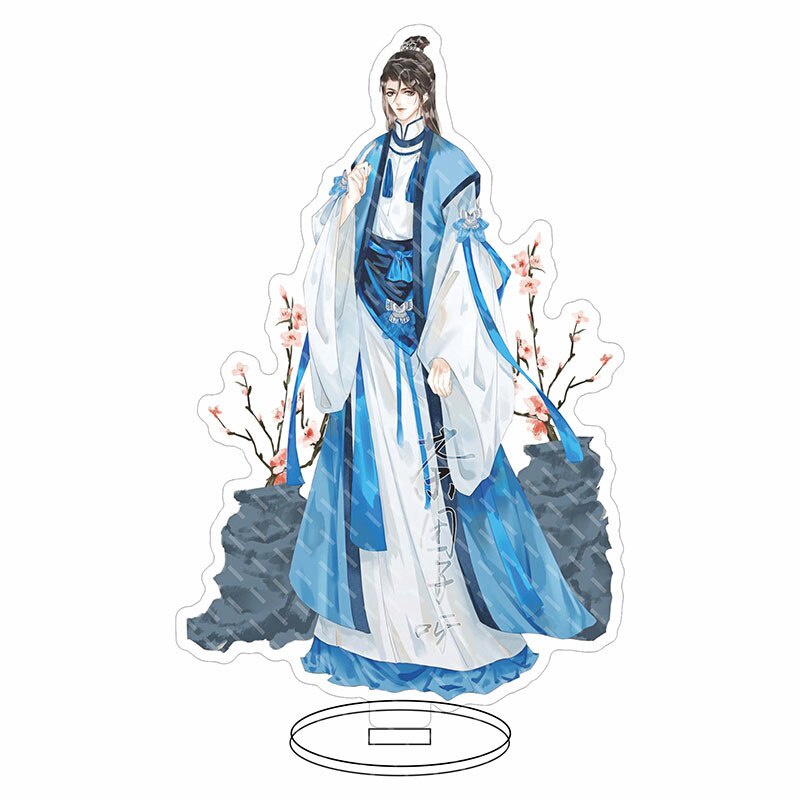 Mô hình Standee Husky và sư tôn mèo trắng của hắn Sở Vãn Ninh Mặc Nhiên Tiết Mông Sư Muội để bàn acrylic trong suốt