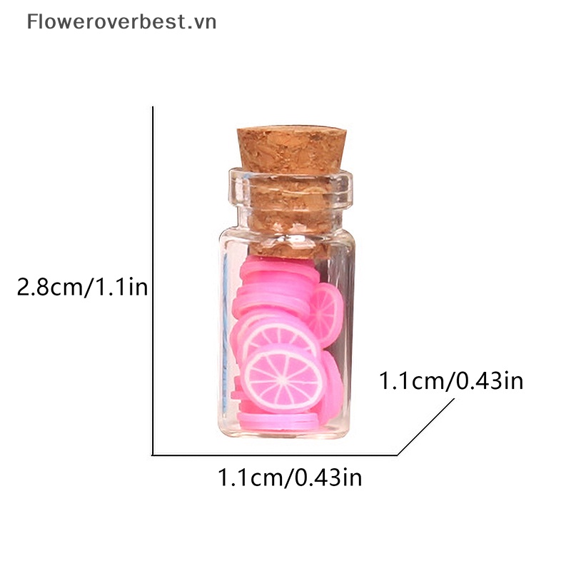 Set 5 Hũ Thủy Tinh Đựng Trái Cây Khô Bánh Kẹo Tỉ Lệ 1: 12 Trang Trí Nhà Búp Bê