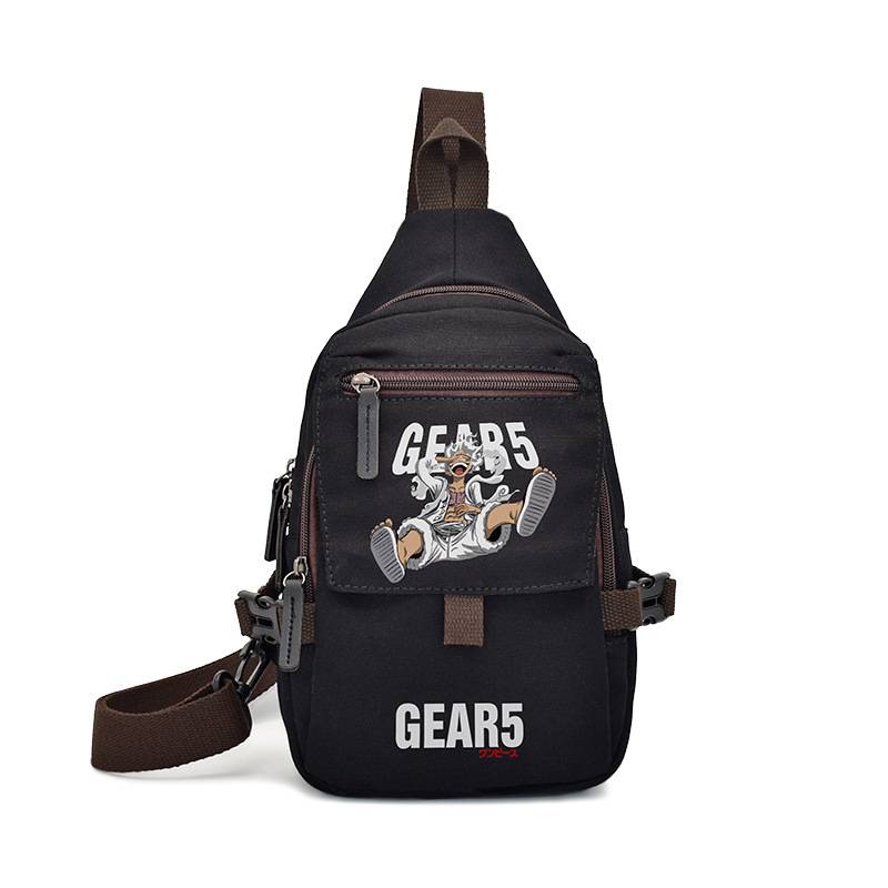 Yg Túi Đeo Chéo Ngực Vải canvas Cỡ Lớn In Hoạt Hình one piece naruto attack on titan Thời Trang Cá Tính Cho Nam