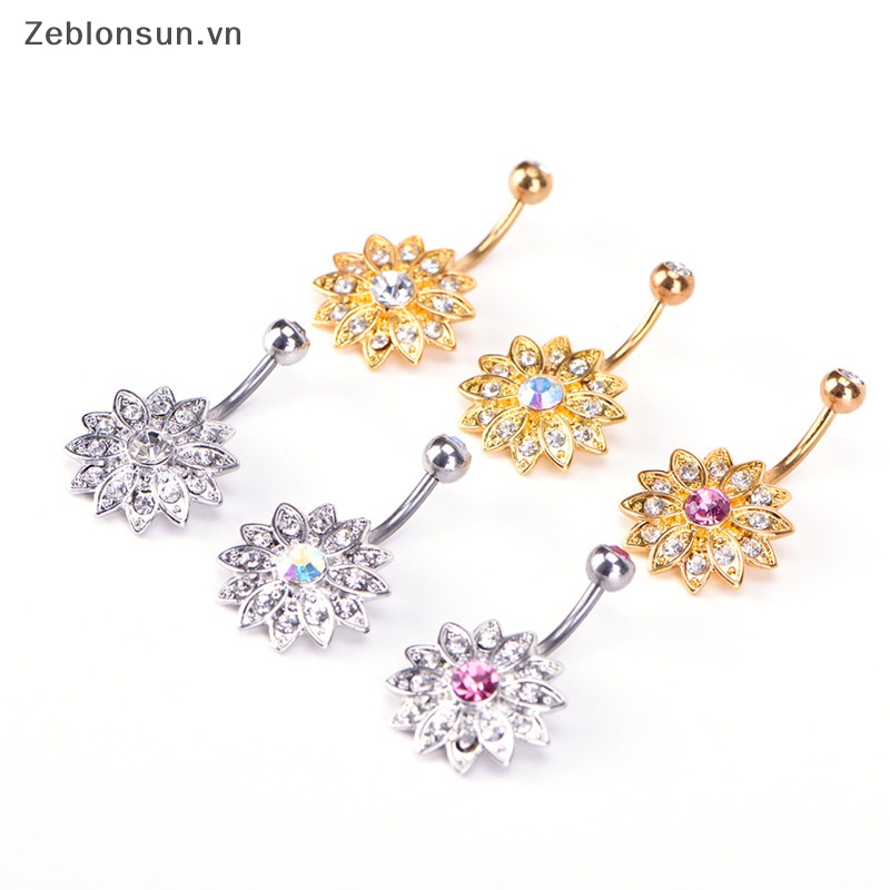 Khuyên Rốn Đính Đá Pha Lê hot