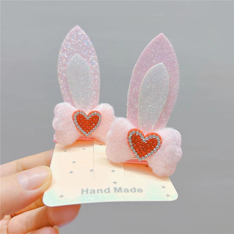 Kẹp Tóc Hình Tai Thỏ 3d Cho Bé Gái