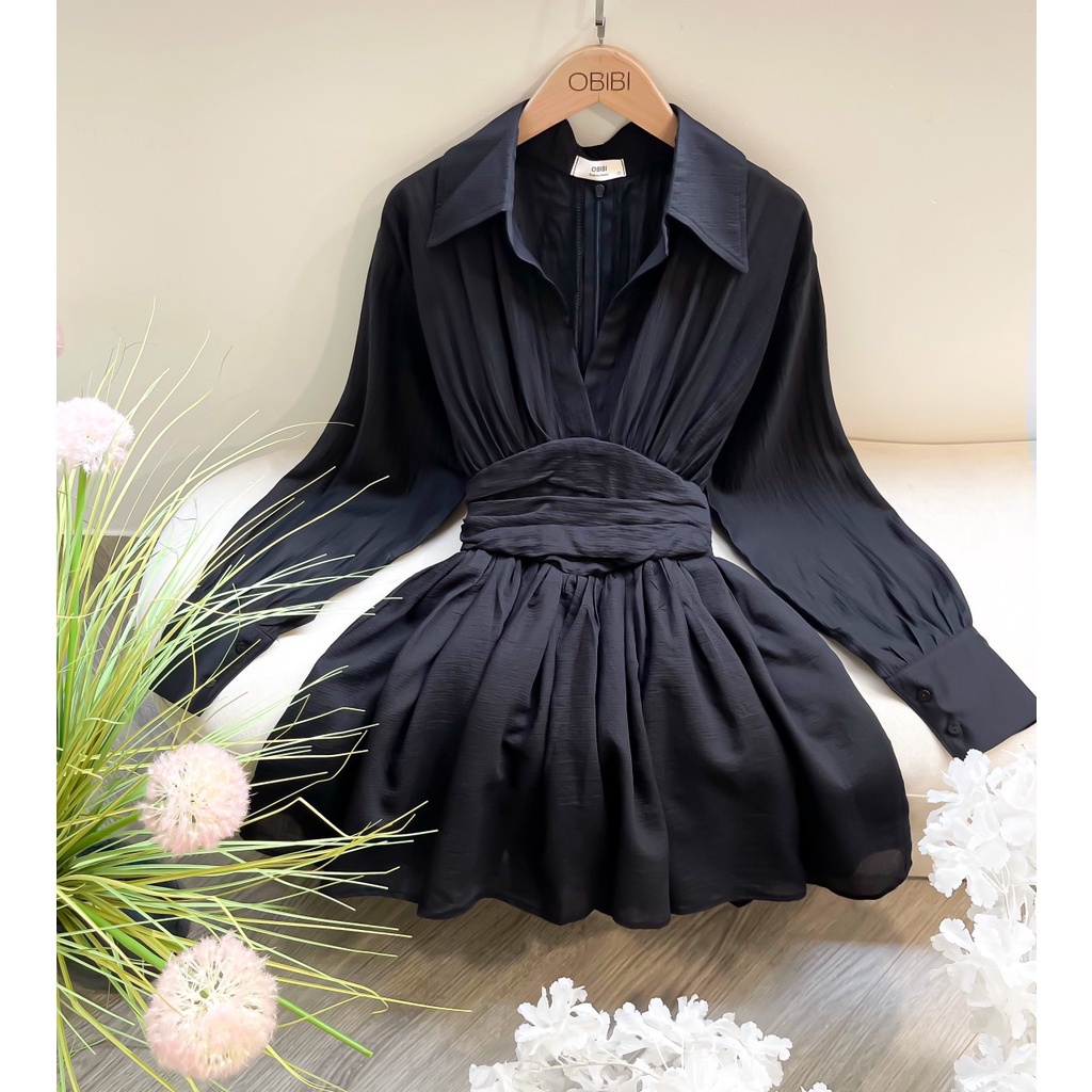 SET ĐI CHƠI, SET 2 MÓN ÁO SƠ MI TAY DÀI PHỐI CHÂN VÁY NGẮN XÒE CỰC XINH