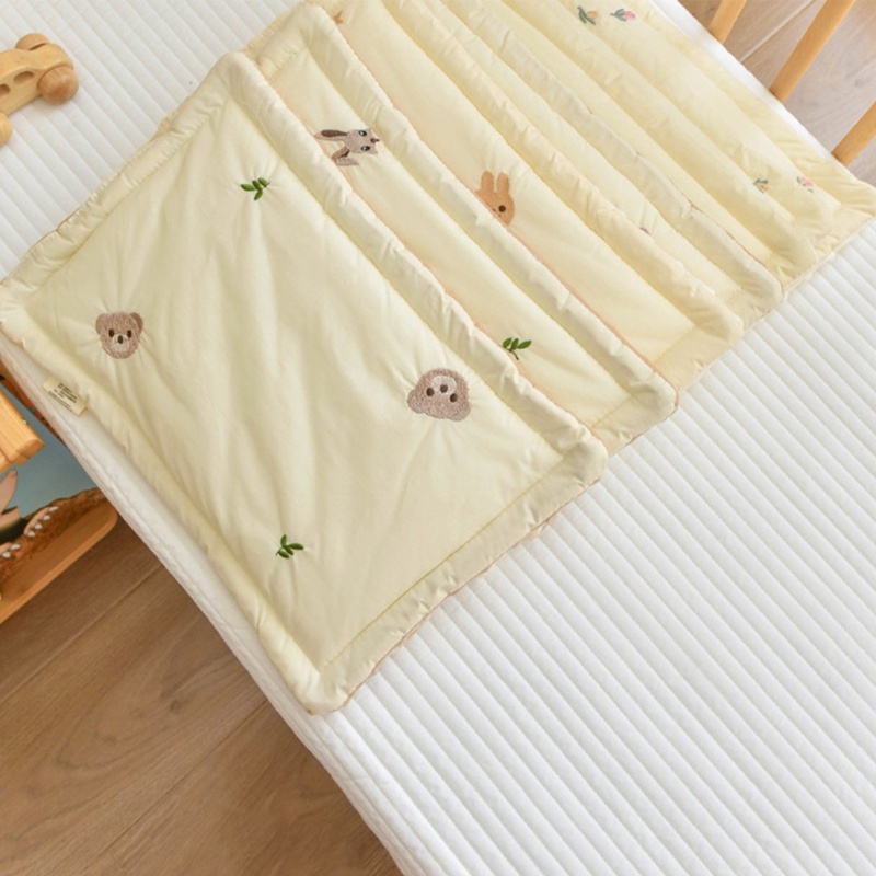 Gối cotton Thoáng Khí Hỗ Trợ Cổ Kích Thước 25x40cm Cho Bé Sơ Sinh