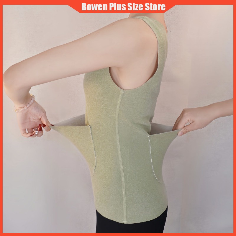 Áo Không Tay Giữ Nhiệt Có Túi Đôi Kích Thước m-3xl Dành Cho Nữ 40-85kg]