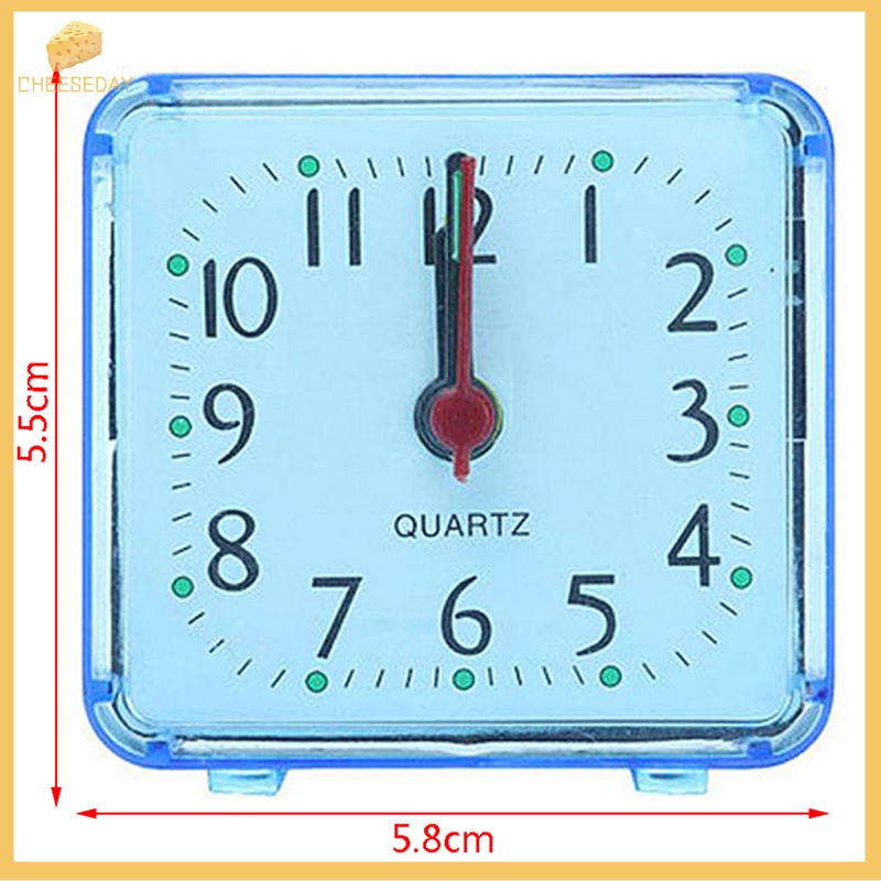 Kem cheeseday| Đồng Hồ Báo Thức Hình Vuông Để Bàn Trang Trí Mới