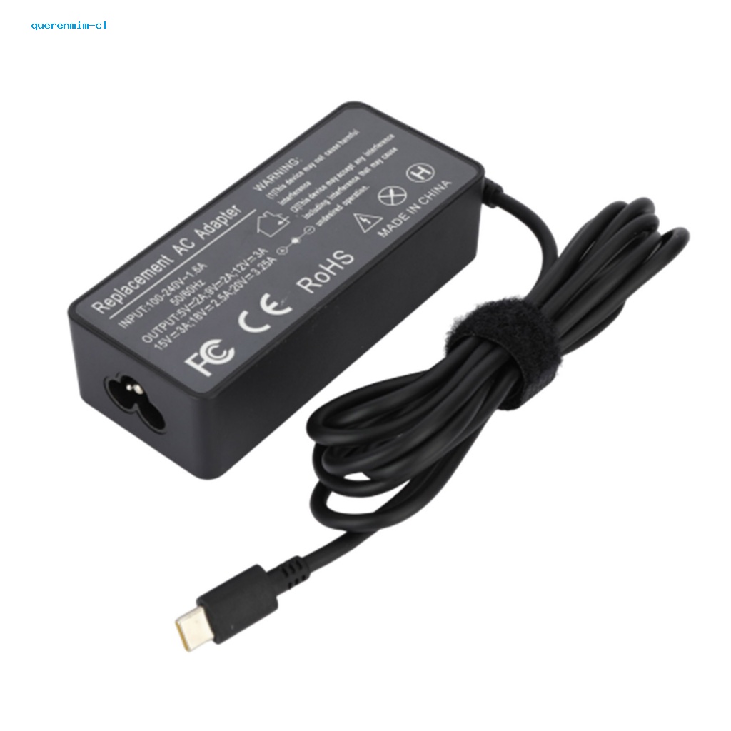 Bộ Sạc laptop Nhanh 65w type-c Cho lenovo laptops 20v 3.25a 65w t480 t490 t490s