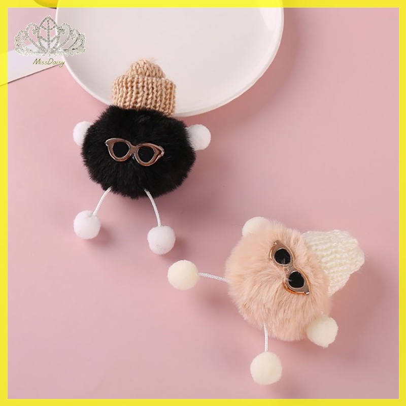 Móc Khóa Búp Bê Nhồi Bông Nhiều Màu Sắc Họa Tiết Hoa Cúc Nhỏ Sáng Tạo Có Móc Khóa Kim Loại Dành Cho Bạn Gái